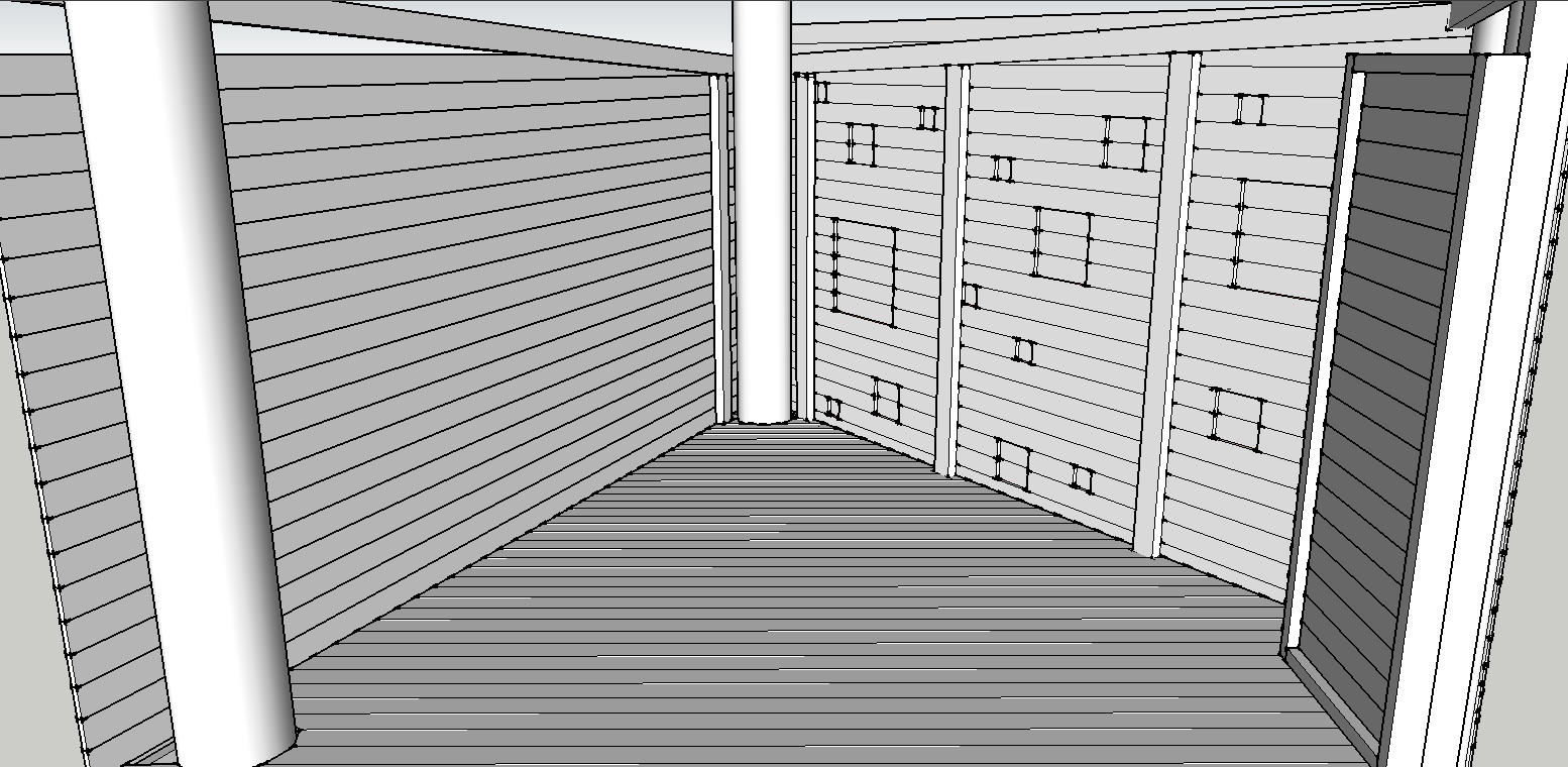 Treehouse Sketchup model from the inside